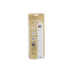 EXT. CORD 5WAY 3MTR WITH 3USB ON/OFF EXT. CORD 5WAY 3MTR WITH 3USB ON/OFF